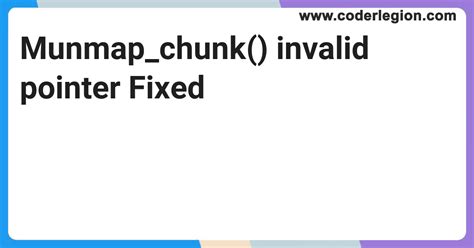 Image result for Fix Invalid Pointer Error