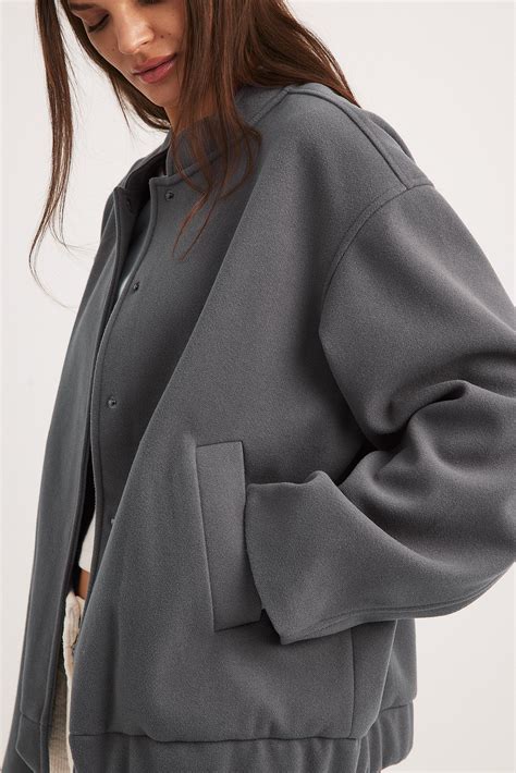 Bomber Jacket Grey | NA-KD