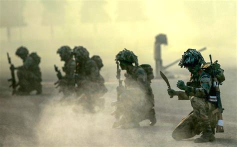 Indian Army Cadets Display Combat Skills