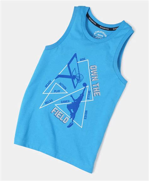 Buy Boy's Super Combed Cotton Graphic Printed Tank Top - Snap Dragon ...