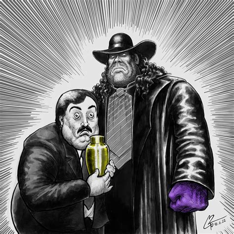 Classic Undertaker with Paul Bearer by morksner on DeviantArt