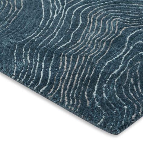 Lapis Hand Tufted Woollen And Viscose Rug – Obeetee Carpets India