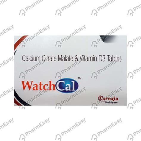 Watch Cal Strip Of 10 Tablets: Uses, Side Effects, Price & Dosage ...