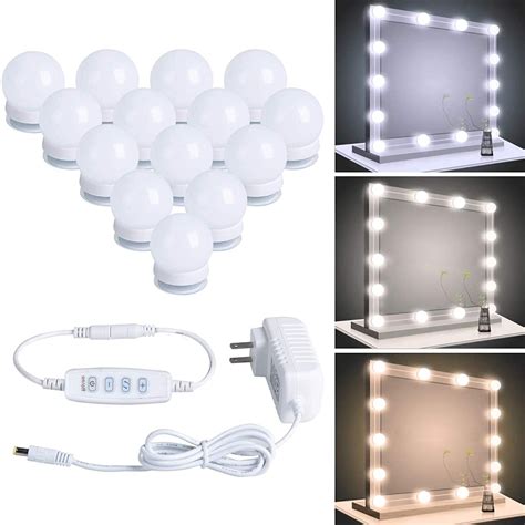 Buy Hollywood Led Vanity Lights Strip Kit with 14 Dimmable Light Bulbs ...