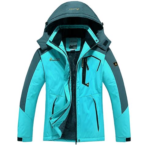 Men's Ski Jacket Gorpcore Softshell Fleece Jacket Waterproof Rain ...