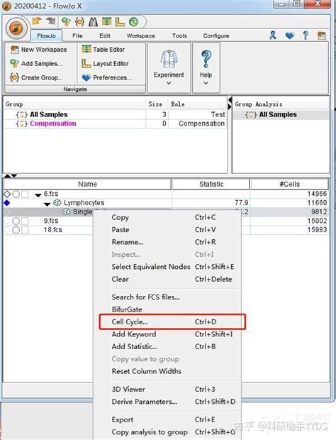 FlowJo Ros 的图像结果