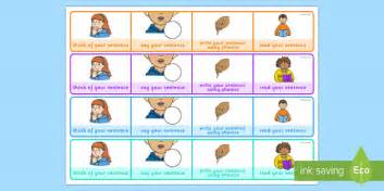 Sentence Writing Reminder Activity - Writing Prompt Writing Reminder Strips