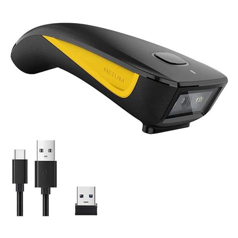NETUM QR Code Scanner, Mini Barcode Scanner Bluetooth Compatible, Small ...