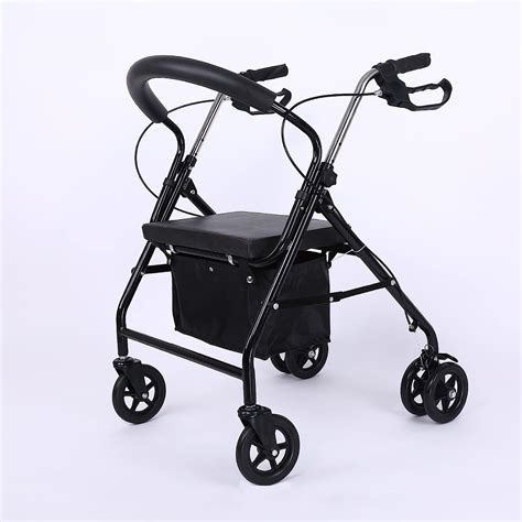Buy Elderly Walker Man Six-Wheel Folding Auxiliary Cart Shopping Cart ...