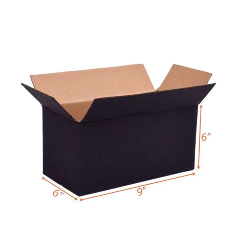 9X6X6 Black Packing Box | Paper Boxes