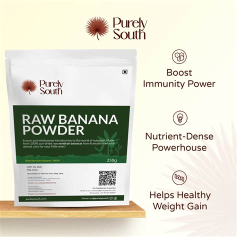 Raw Banana Powder for Babies - Made with Nagercoil Nendran Banana