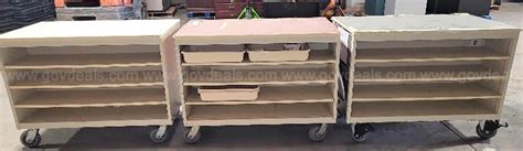 3 Rolling Carts Auction #3482 | AllSurplus