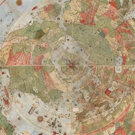 Ancient japanese map of flat earth - diaase