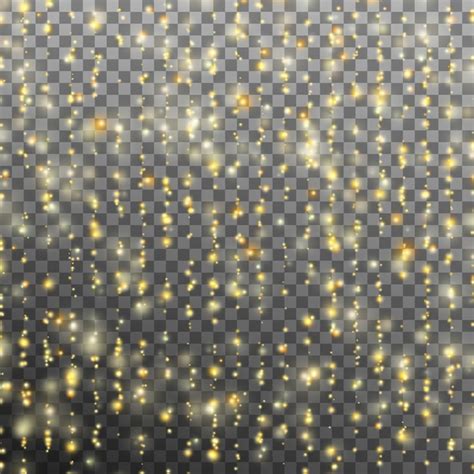 Rideaux en fils d'or. Fils de paillettes dorées brillantes. Des fibres ...