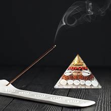 SOLAVA Original Crystal Laxmi Pyramid - Crystal Pyramid With Rudraksha ...