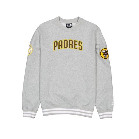 New Era San Diego Padres Logo Select Crewneck Sweater Heather Grey ...