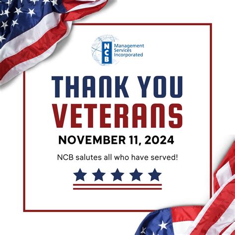 #veteransday #thankyouveterans | NCB Management Services, Inc.
