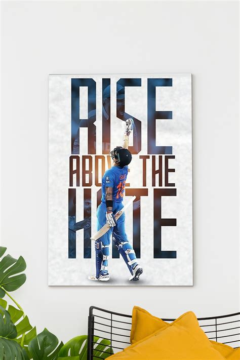 Rise about Hate | Virat kohli | Cricket Poster – Posterized