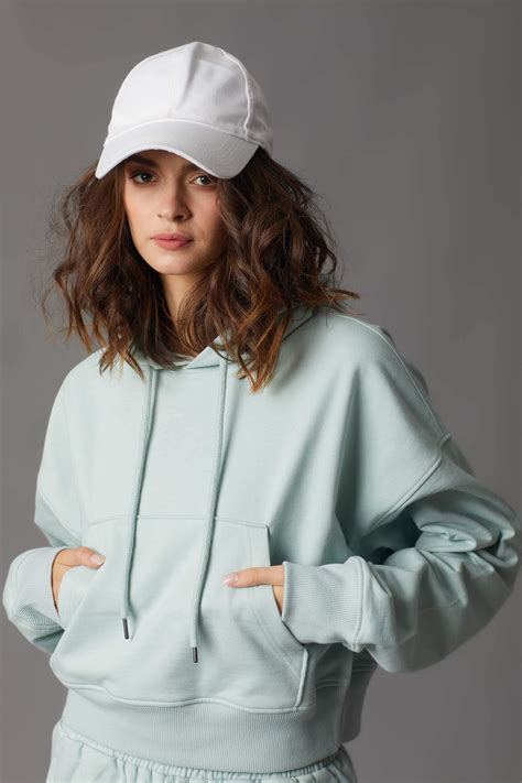 Mint Crop Hoodie | Refreshing Style at Bonkers Corner