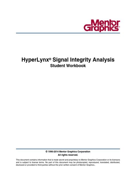 Image result for HyperLynx Signal Integrity Tutorial PDF