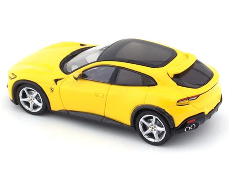 Ferrari Purosangue V12 yellow 1:64 Funny Model diecast scale car ...