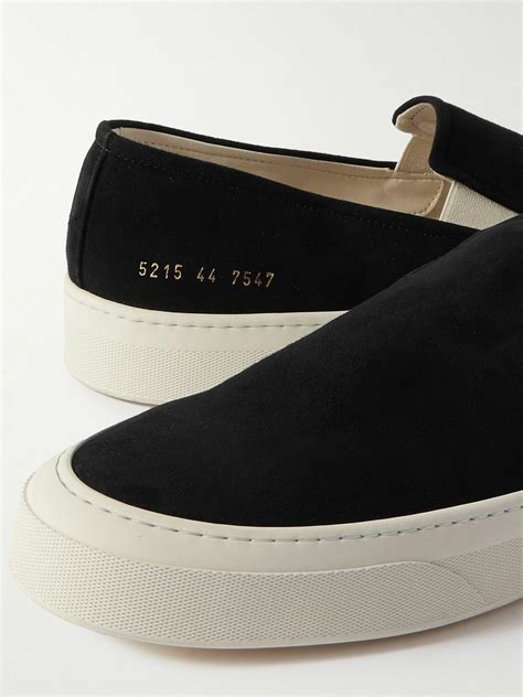 Common Projects - Suede Slip-On Sneakers - Black Common Projects