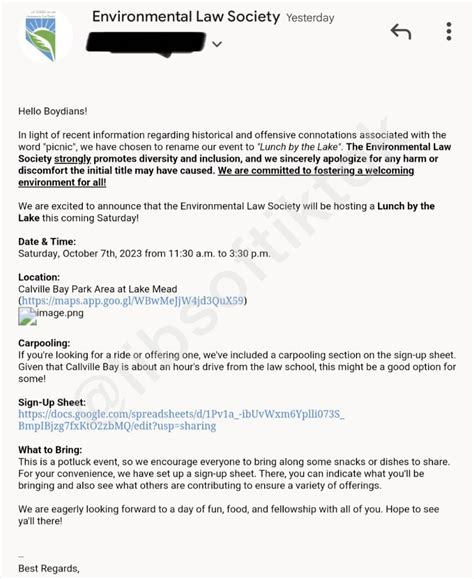 UNLV law school apologizes for using word ‘picnic,’ changes it to ...