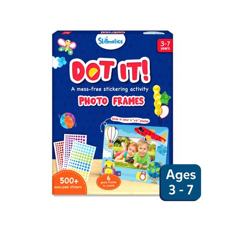 Skillmatics Dot it! Photo Frames No Mess Sticker Art (ages 3-7 ...