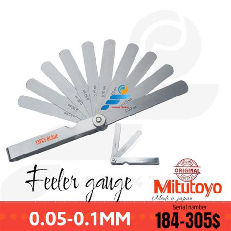 Metric 5 Packs Mn Steel Feeler Gauge 0.03mm Thickness 150mm Length ...