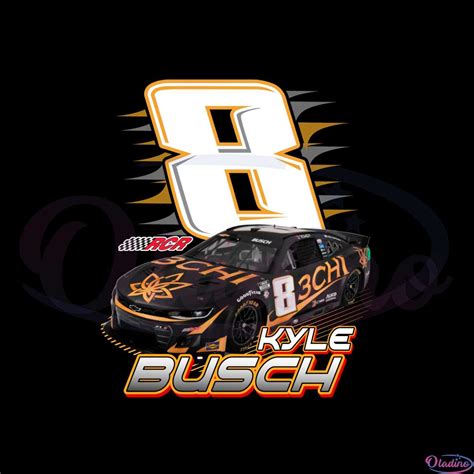 Kyle Busch 8 Rcr Nascar 2023 PNG Sublimation Designs - Oladino