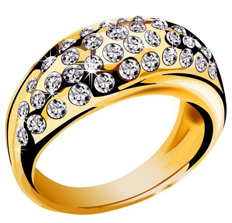 Engagement Gold Ring PNG Picture