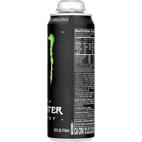 Monster Energy Drink Supplement Facts at Dennis Crane blog