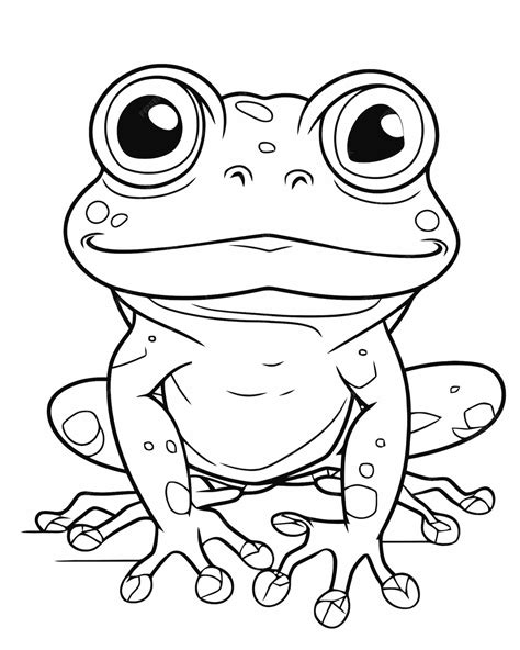 Colouring Pages Frog