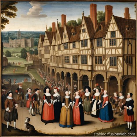 Bath England 16th Century Landscape | Stable Diffusion Online