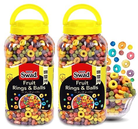 Swad Fruit Rings n Balls Breakfast Cereal, Multigrain (Made with Oats ...