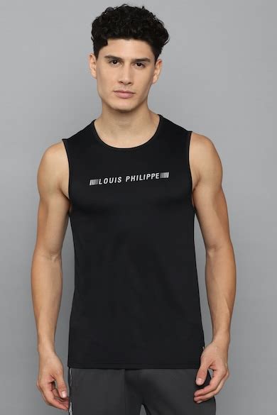 Buy Men Navy Graphic Print Crew Neck Tank Top Online - 779741 | Louis ...