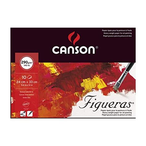 Canson Figueras Oil & Acrylic 290 GSM Paper Pad - 24cm x 33cm (10 shee