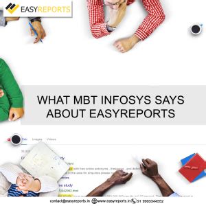 What MBT Infosys says about EasyReports - Easy Reports