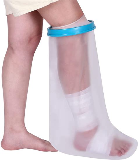 DIALDRCARE Waterproof Leg Cast Cover for Shower and Bath, Reusable ...