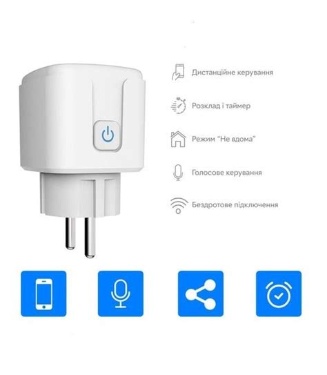 ᐉ Умная розетка Tuya Smart Wi-Fi с таймером и ваттметром (12933069 ...