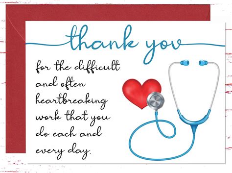 Nurse appreciation card nurse hard work nurse grad thank you card for ...