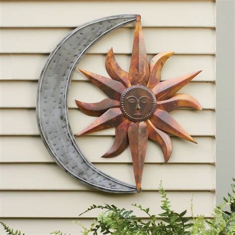 15 Photos Transform Your Space with Stunning Sun and Moon Metal Wall Decor