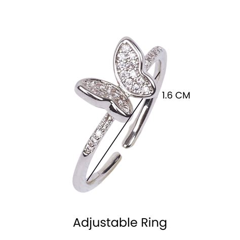 Hollis Studded Butterfly Silver Ring | Salty – Salty Accessories