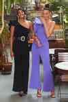Buy Ankita Dharman Purple Micro Suiting Very Peri One Shoulder Jumpsuit ...