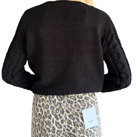 Black Cable Knit Sweater - Main Street Boutique