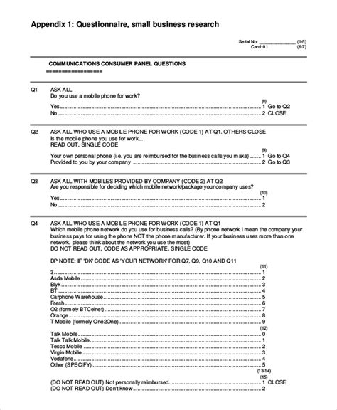 Questionnaire Research Paper Sample 的图像结果