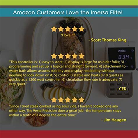 Imersa Elite Sous Vide Cooker with Unique Folding Design | Powerful ...