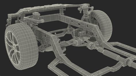 3D Car Chassis with Frame Rigged for Maya model | 3D Molier International