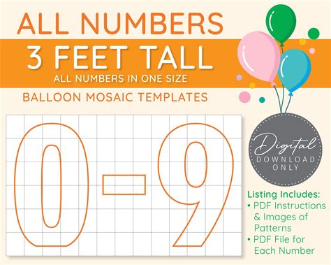 Diy Mosaic Number Template at Eileen Marvin blog