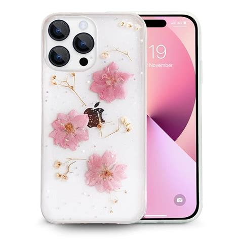 Enflamo Clear Silicone Case Back Cover for iPhone 14 Pro | Floral with ...